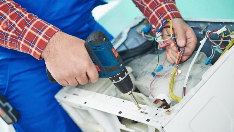 Beypazarı Hoover Hoover çamaşır makinesi kart tamiri – Su almama arızası orijinal parça ile giderildi. - Teknik servis örneği